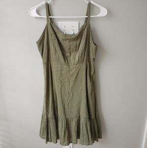 Old Navy Olive Cami Fit/Flare Dress Size M